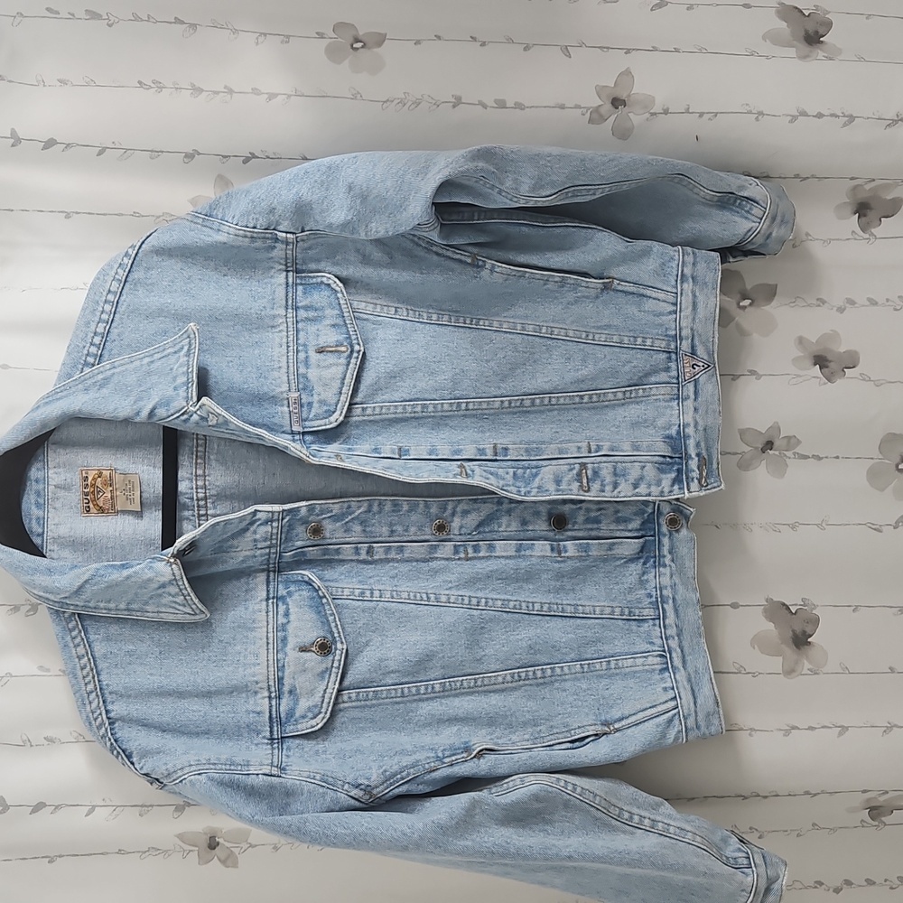 GUESS VINTAGE DEMIN 80"S JACKET SIZE LGE/16-18